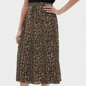 NWT Banana Republic Animal Print Midi Skirt